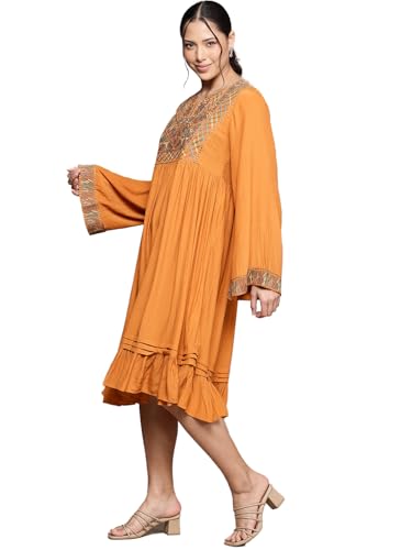 Ritu Kumar Yellow Peru Solid Dress