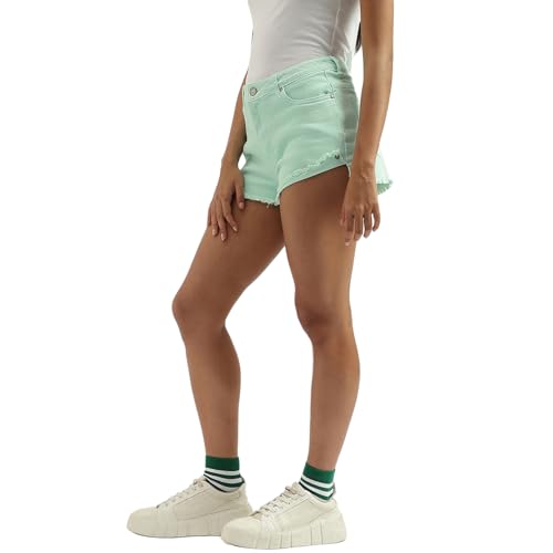 UNITED COLORS OF BENETTON Coloured Denim Shorts (Size: 34)-24P4DENIM606I22B