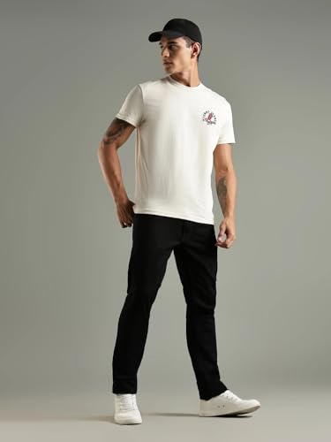Tommy Hilfiger Embroidered Logo Regular Fit Cotton T-Shirt