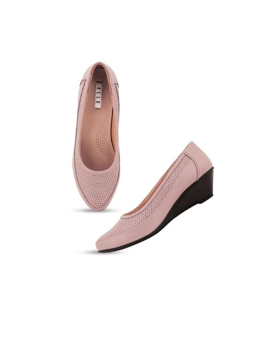 ELLE Women Pumps,Peach,UK-3