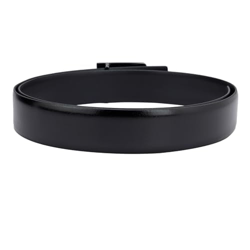 Da Milano Press Pin Leather Belt for Men - Black (Size- 80 cm)