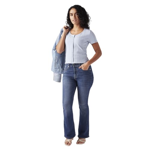 Women's 725 Blue Bootcut Fit High Rise Jeans