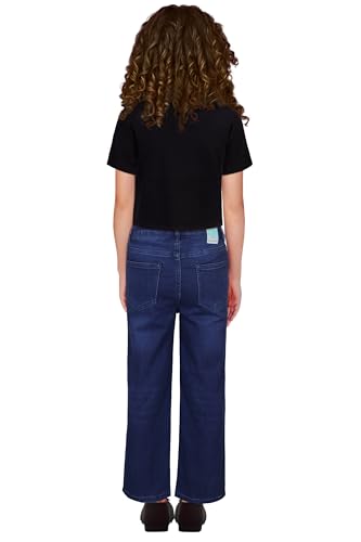 Allen Solly Girl's Regular Fit T-Shirt (AGKCERGFM40908_Black