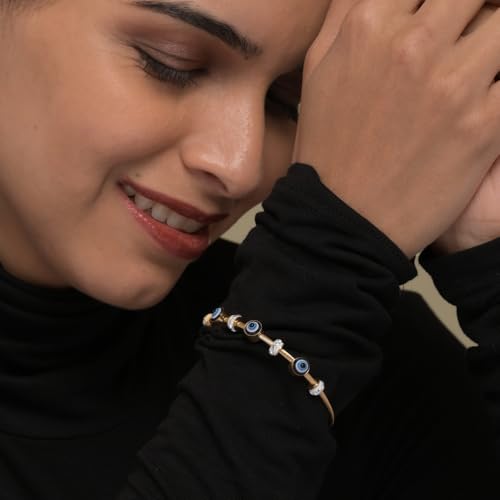 PALMONAS Evil Eye Bracelet for Womens - Waterproof & Anti-Tarnish, Gift for Girls & Women