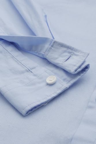 Boys Light Blue Solid Casual Shirt