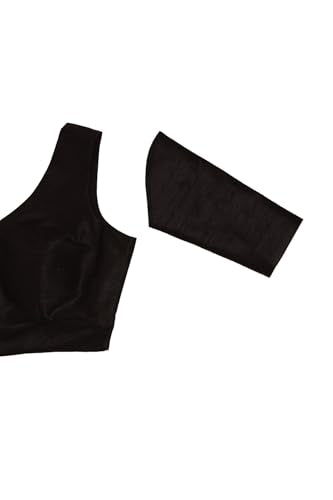 Soch Womens Black Tussar Solid Padded Blouse