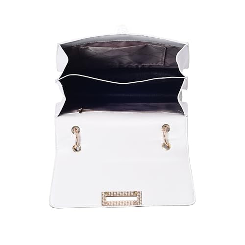 Lino Perros Women's White Sachtel Polyurethane Bag