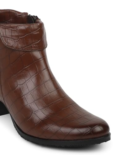 ELLE women Boots,Tan,UK-5
