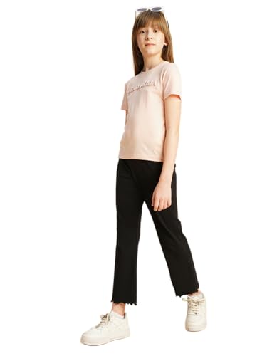 VERO MODA Girls Slim Fit Mid Rise Black Jeans