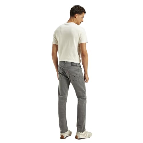 Levi's Men's 513 Grey Slim Straight Fit Mid Rise Jeans