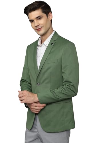 Allen Solly Men's Regular Blazer (ASBZMSLFL12739_Green