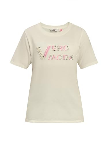 VERO MODA Girl Regular Fit White Tshirt