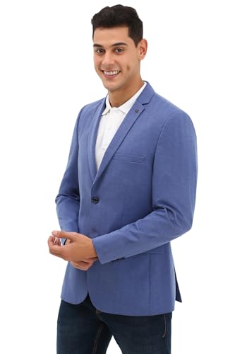Allen Solly Men's Blazer (ASBZMUJFY57219_Blue