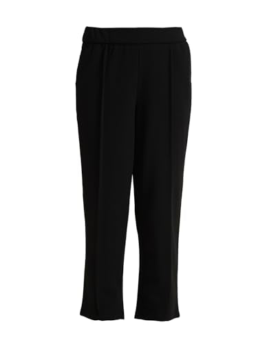 VERO MODA Girl's Straight Fit Mid Rise Black Pants