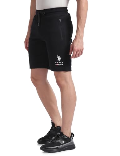 U.S. POLO ASSN. Men's Hybrid Shorts (LS004-PL_Black