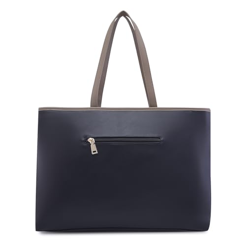 Caprese Roberta Tote Bag for Women (Large, Black)