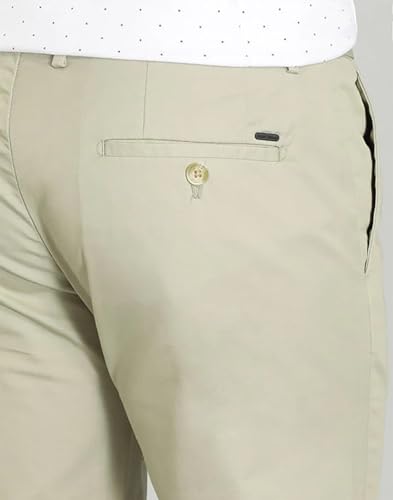 Indian Terrain Men Solid Green Trousers