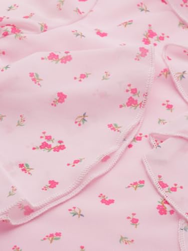 Girls Pink Print Casual Top