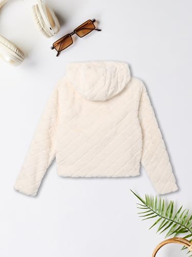 Max Girl's A-Line Coat (W25EJKT04B_Off White