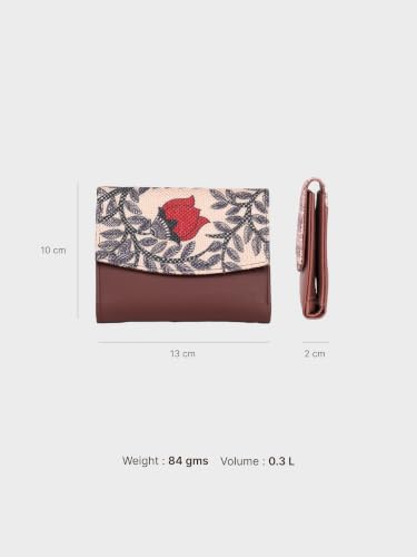 ZOUK Women's Vegan Leather Bi-Fold Wallet | Coin Pouch, Card Slots