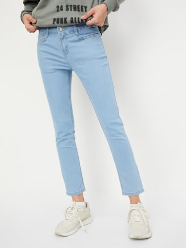 Max Women's Regular Jeans (NOOSN2PF2EPP_Light Blue