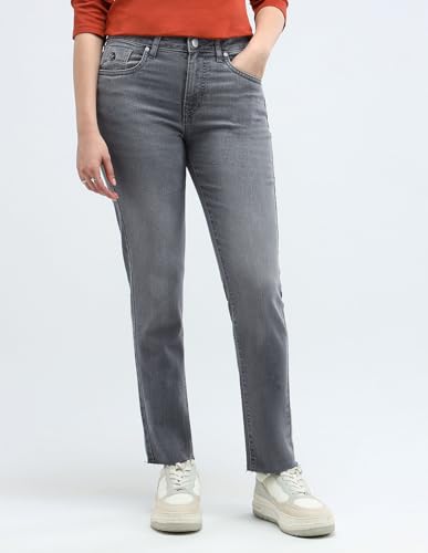 U.S. POLO ASSN. Women's Slim Jeans (UWAW24JEN283 Medium Grey
