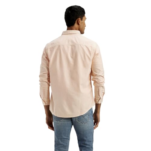 Levi's Men's Solid Dyed Slim Fit Shirt Orange