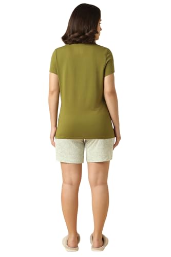 Van Heusen Women's Boxer Shorts (55502_Green