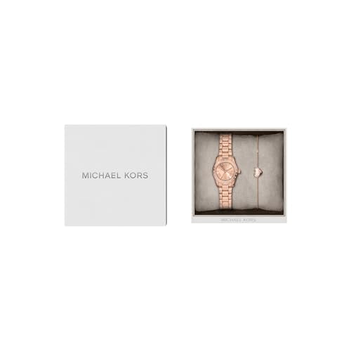 Michael Kors Lexington Rose Gold Quartz Stainless Steel Watch MK4994SET