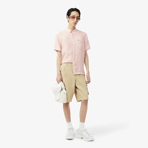 Regular Fit Short Sleeved Linen Shirt