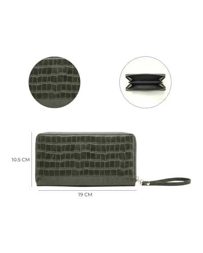 Carlton London Women Wallet,Olive,Free Size