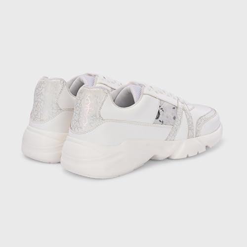 Centrino Women Casual Sneaker | Ultra Soft Cushion | Trendy & Lightweight Design | Low Top Flat Sole | Colorblock Sneakers | White Sneakers Girl Shoes 7621-5