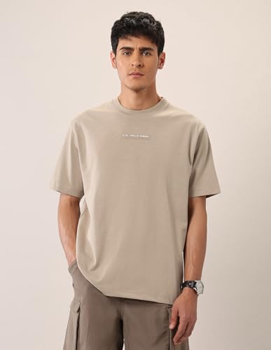 U.S. POLO ASSN. Denim Co. Men's Oversized Fit Pure Cotton T-Shirt