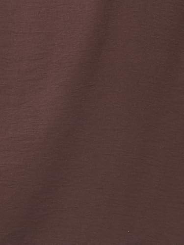 Max Women Solid Belted Shirt Dress (Brown_XS)
