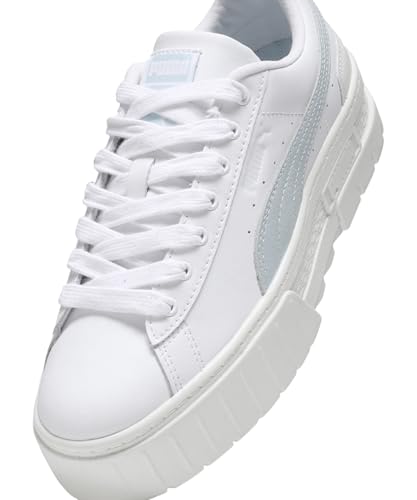 Puma | Womens | Mayze Platform Sneakers | White-Sea Glass | 5UK