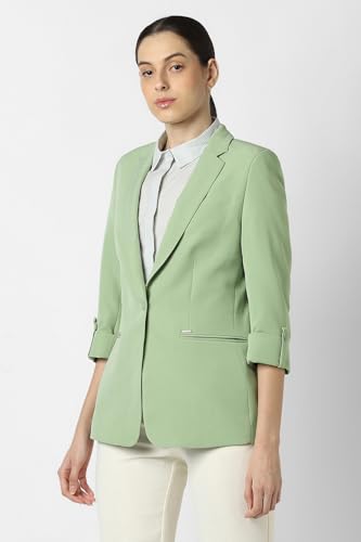 Van Heusen Women's Blazer (VWBZFRGFB63261_Green