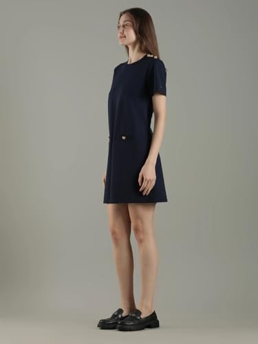 Cotton Round Neck Shift Dress