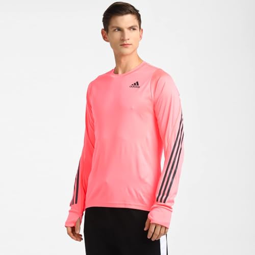 Adidas Men Run ICON LS Polyester Running T-Shirts ACIRED (L) | 4065432267861