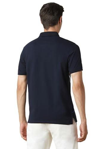 Allen Solly Men's Regular Fit T-Shirt (ASKPQRGFQ48172_Navy