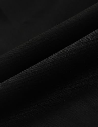 Arrow Men's Polyester Classic Business Suit Pants Set (ARAISU5534_Black