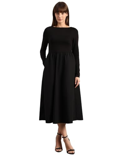 VERO MODA Women's Fit and Flare Black Dress VERO MODA Women's Fit and Flare Black Dress
