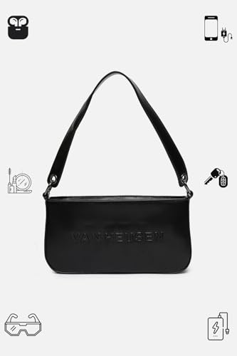 Van Heusen Womens logo black HANDBAG