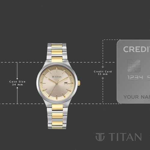 Titan Workday Wonders 2 with Lt Champ Dial Rose Gold & Silver Metal Strap Watch for Women - 95369BM01