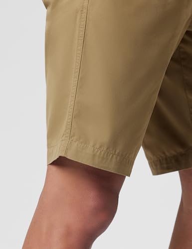 Jockey 1203 Men's Super Combed Mercerised Cotton Woven Fabric Straight Fit Solid Shorts with Side Pockets_Sepia Tint_XL