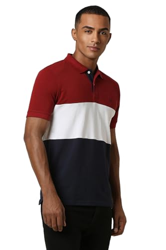 Allen Solly Men Multi Patterned Polo Neck T-Shirt