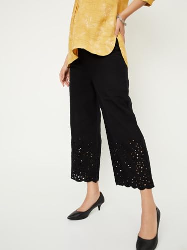 Max Women's Regular Pants (VKFBSP25SY_Black