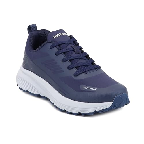 Red Chief Men’s Sports Running Shoe | Lace-Up Synthetic Mesh Low Ankle | Evening Blue (R1739)