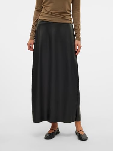 VERO MODA Women Straight Fit High-Rise Black Skirt