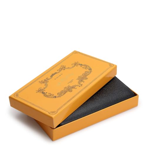 Da Milano Premium Leather Wallet for Women | Multi Compartment Travel Wallet - Black