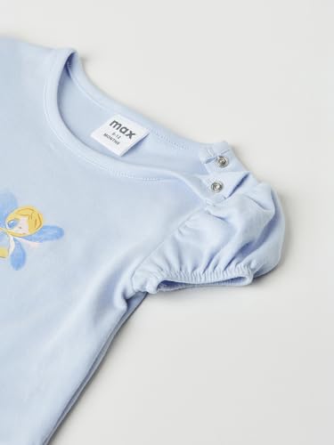 Max Girls Printed Top - Pack of 2 (Blue_6-12 M)